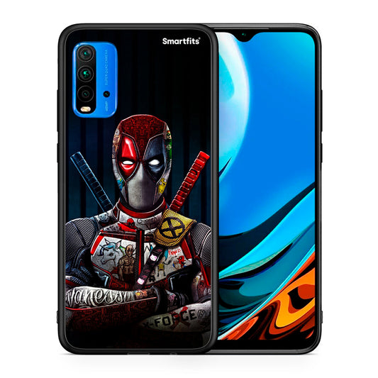 Θήκη Xiaomi Redmi 9T Funny Guy από τη Smartfits με σχέδιο στο πίσω μέρος και μαύρο περίβλημα | Xiaomi Redmi 9T Funny Guy case with colorful back and black bezels