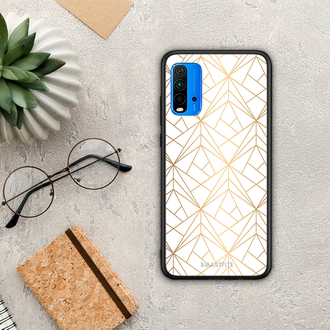 Geometric Luxury White - Xiaomi Poco M3 θήκη