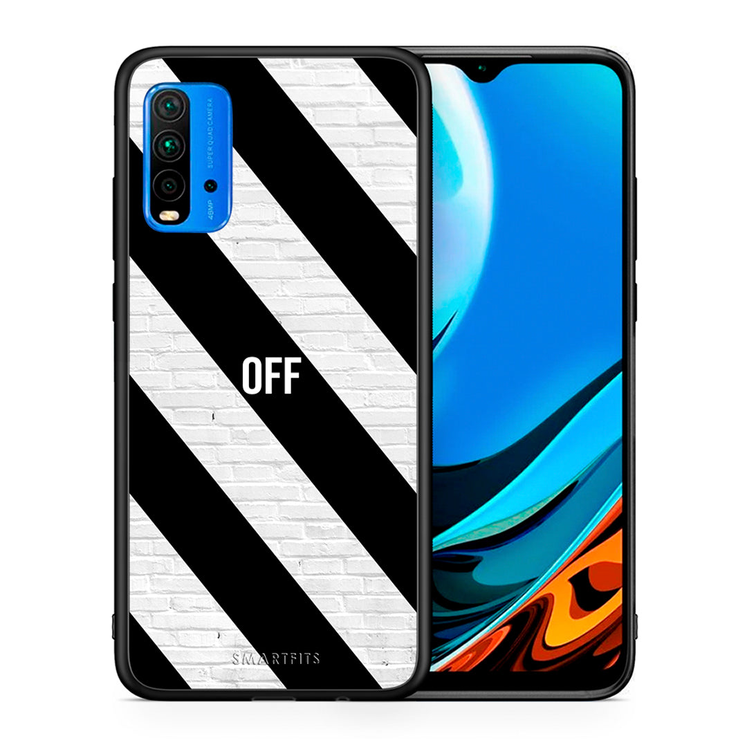 Θήκη Xiaomi Redmi 9T Get Off από τη Smartfits με σχέδιο στο πίσω μέρος και μαύρο περίβλημα | Xiaomi Redmi 9T Get Off case with colorful back and black bezels