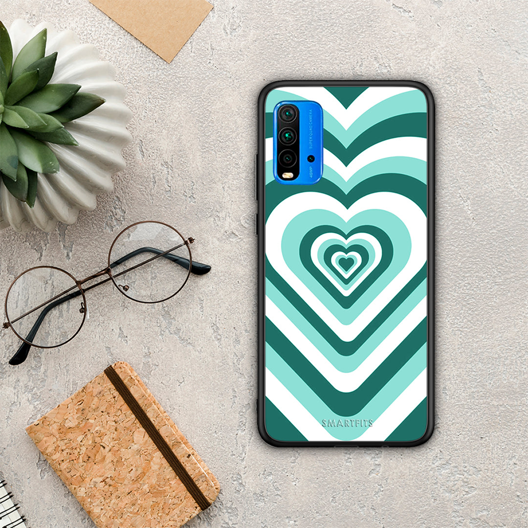 Green Hearts - Xiaomi Poco M3 θήκη