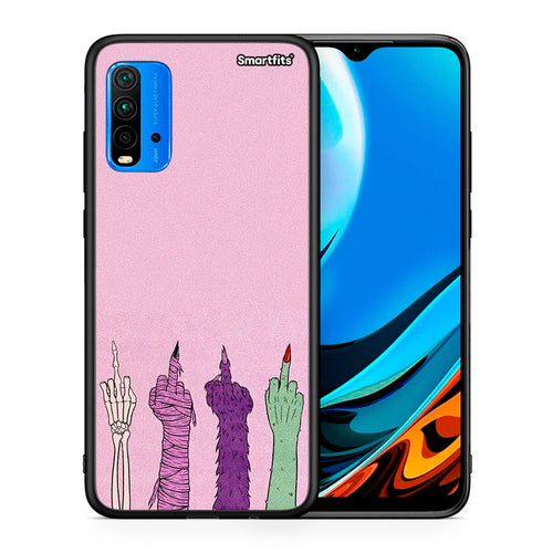 Θήκη Xiaomi Redmi 9T Halloween Be A Lady από τη Smartfits με σχέδιο στο πίσω μέρος και μαύρο περίβλημα | Xiaomi Redmi 9T Halloween Be A Lady case with colorful back and black bezels