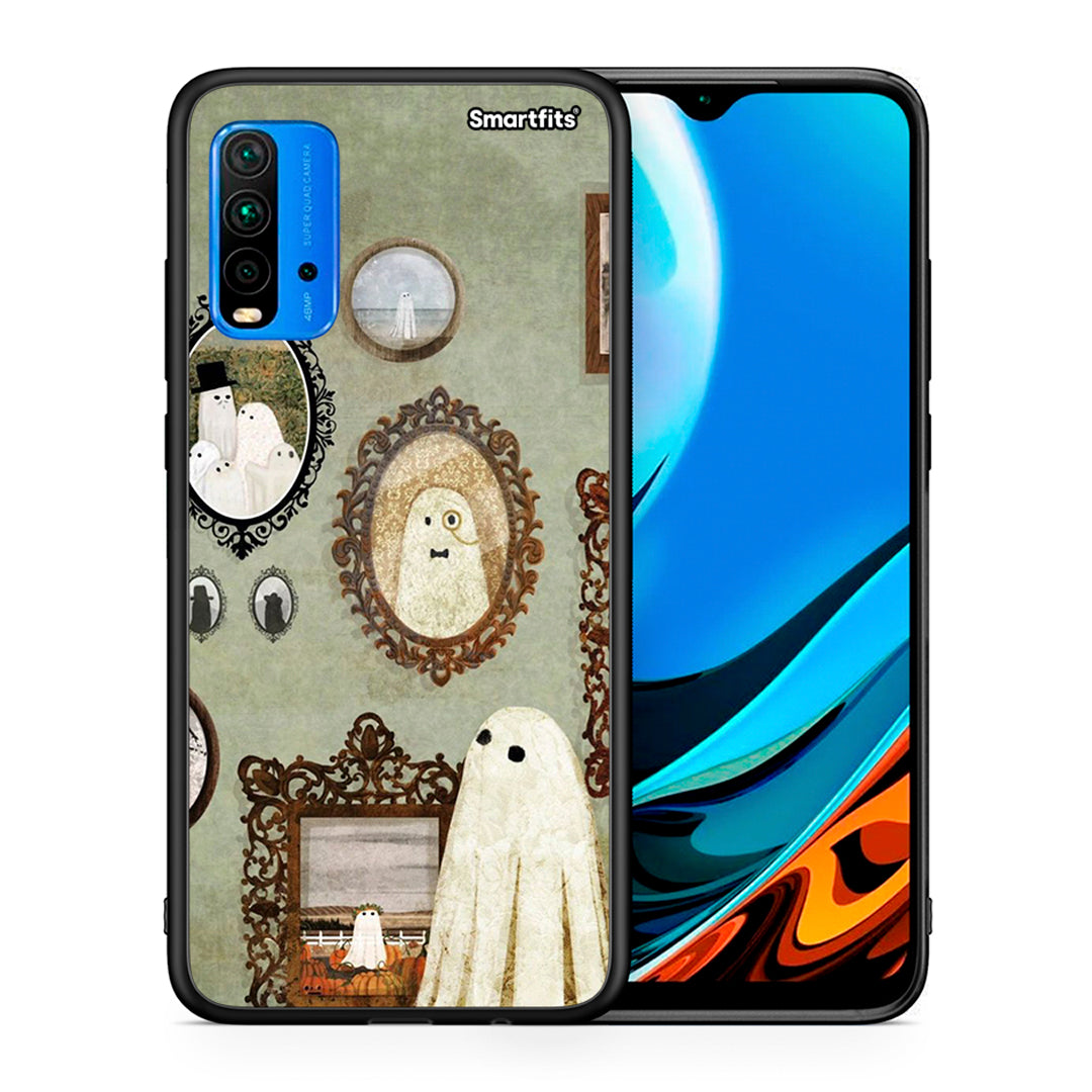Θήκη Xiaomi Poco M3 Halloween Ghost Season από τη Smartfits με σχέδιο στο πίσω μέρος και μαύρο περίβλημα | Xiaomi Poco M3 Halloween Ghost Season case with colorful back and black bezels