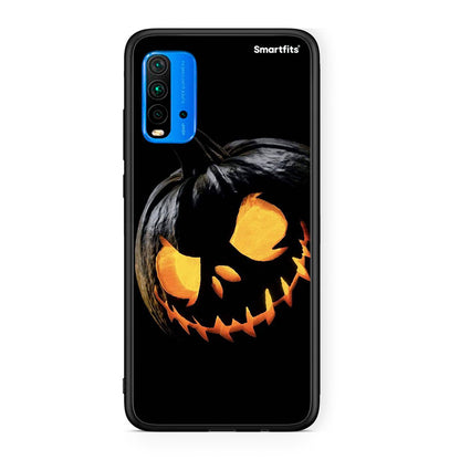 Xiaomi Poco M3 Halloween Scary Pumpkin Θήκη από τη Smartfits με σχέδιο στο πίσω μέρος και μαύρο περίβλημα | Smartphone case with colorful back and black bezels by Smartfits