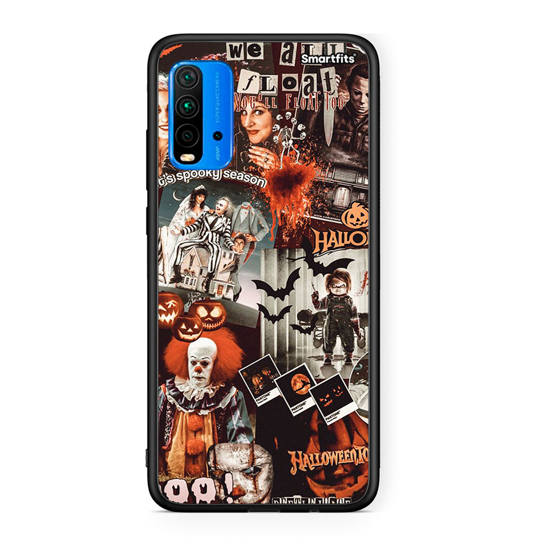 Xiaomi Poco M3 Halloween Spooky Season Θήκη από τη Smartfits με σχέδιο στο πίσω μέρος και μαύρο περίβλημα | Smartphone case with colorful back and black bezels by Smartfits