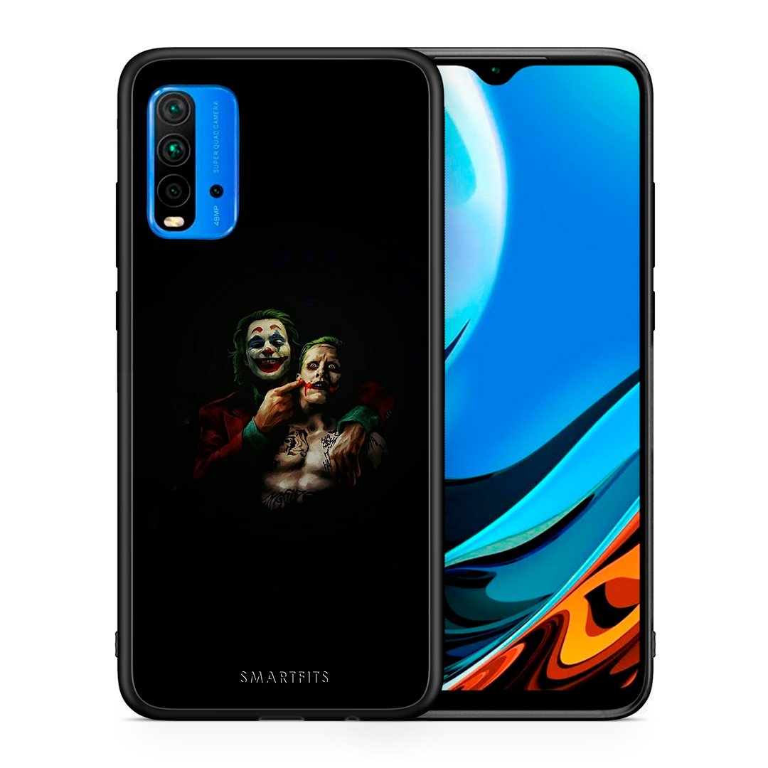 Θήκη Xiaomi Redmi 9T Clown Hero από τη Smartfits με σχέδιο στο πίσω μέρος και μαύρο περίβλημα | Xiaomi Redmi 9T Clown Hero case with colorful back and black bezels
