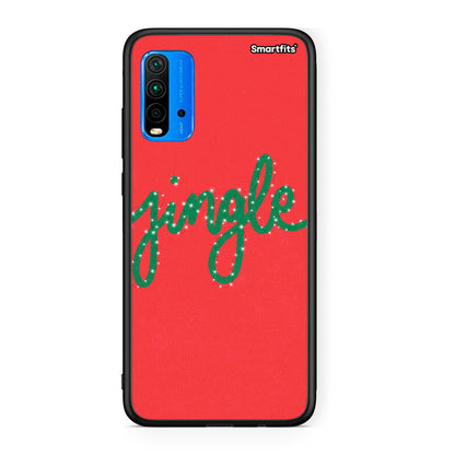 Xiaomi Redmi 9T Jingle Xmas θήκη από τη Smartfits με σχέδιο στο πίσω μέρος και μαύρο περίβλημα | Smartphone case with colorful back and black bezels by Smartfits