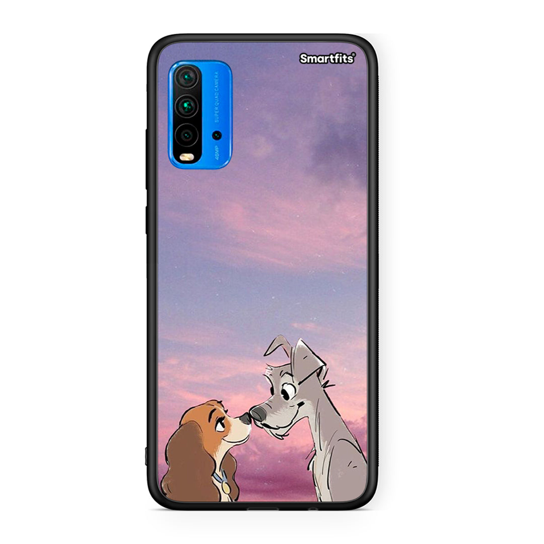 Xiaomi Poco M3 Lady And Tramp θήκη από τη Smartfits με σχέδιο στο πίσω μέρος και μαύρο περίβλημα | Smartphone case with colorful back and black bezels by Smartfits
