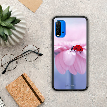 Ladybug Flower - Xiaomi Redmi 9T θήκη