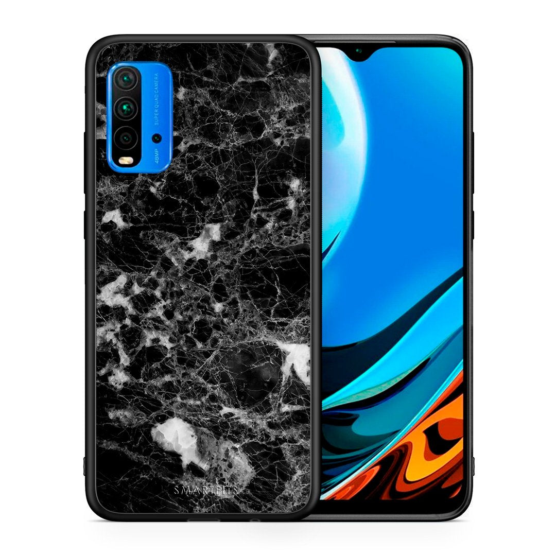 Θήκη Xiaomi Redmi 9T Male Marble από τη Smartfits με σχέδιο στο πίσω μέρος και μαύρο περίβλημα | Xiaomi Redmi 9T Male Marble case with colorful back and black bezels