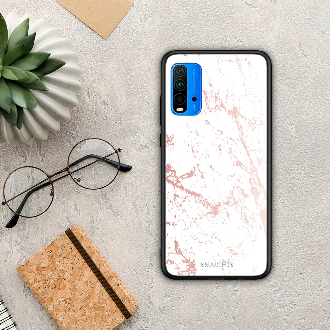 Marble Pink Splash - Xiaomi Poco M3 θήκη