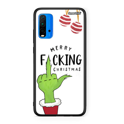 Xiaomi Poco M3 Merry F Xmas θήκη από τη Smartfits με σχέδιο στο πίσω μέρος και μαύρο περίβλημα | Smartphone case with colorful back and black bezels by Smartfits