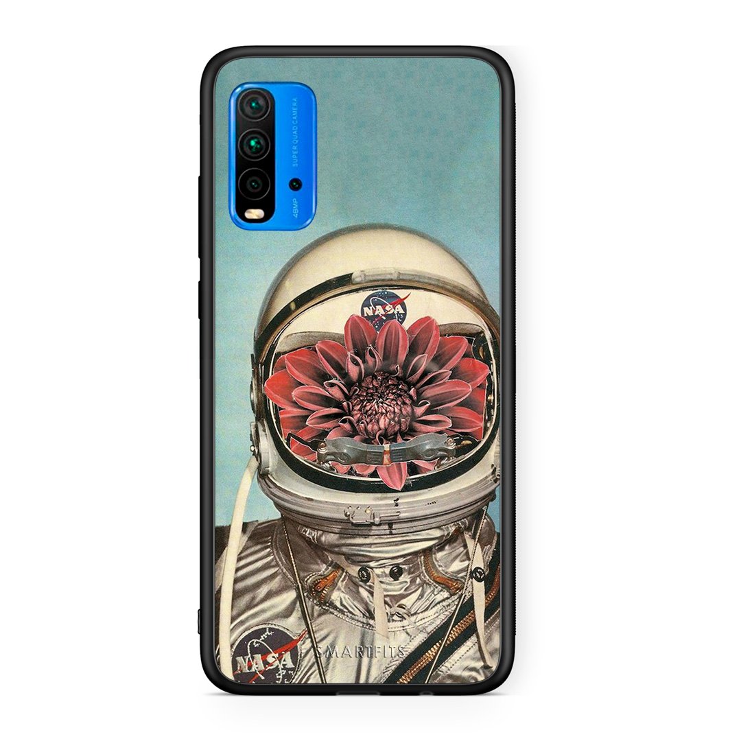 Xiaomi Redmi 9T Nasa Bloom θήκη από τη Smartfits με σχέδιο στο πίσω μέρος και μαύρο περίβλημα | Smartphone case with colorful back and black bezels by Smartfits