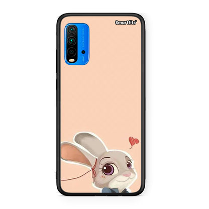 Xiaomi Poco M3 Nick Wilde And Judy Hopps Love 2 θήκη από τη Smartfits με σχέδιο στο πίσω μέρος και μαύρο περίβλημα | Smartphone case with colorful back and black bezels by Smartfits