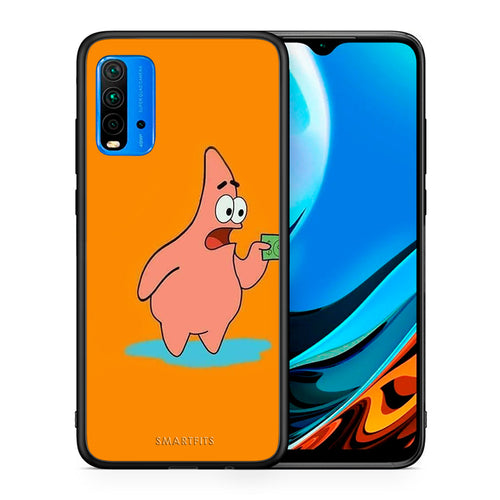 Θήκη Αγίου Βαλεντίνου Xiaomi Redmi 9T No Money 1 από τη Smartfits με σχέδιο στο πίσω μέρος και μαύρο περίβλημα | Xiaomi Redmi 9T No Money 1 case with colorful back and black bezels