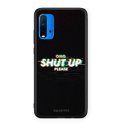 Xiaomi Redmi 9T OMG ShutUp θήκη από τη Smartfits με σχέδιο στο πίσω μέρος και μαύρο περίβλημα | Smartphone case with colorful back and black bezels by Smartfits