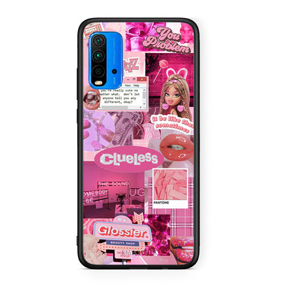 Xiaomi Poco M3 Pink Love Θήκη Αγίου Βαλεντίνου από τη Smartfits με σχέδιο στο πίσω μέρος και μαύρο περίβλημα | Smartphone case with colorful back and black bezels by Smartfits
