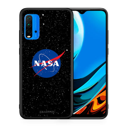 Θήκη Xiaomi Poco M3 NASA PopArt από τη Smartfits με σχέδιο στο πίσω μέρος και μαύρο περίβλημα | Xiaomi Poco M3 NASA PopArt case with colorful back and black bezels