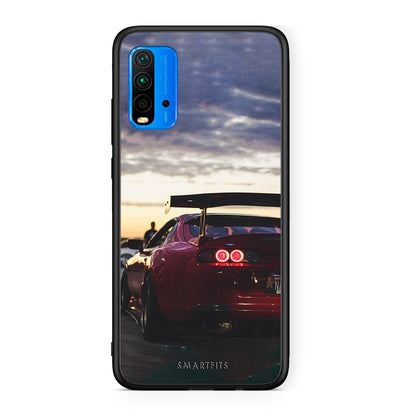 Xiaomi Redmi 9T Racing Supra θήκη από τη Smartfits με σχέδιο στο πίσω μέρος και μαύρο περίβλημα | Smartphone case with colorful back and black bezels by Smartfits