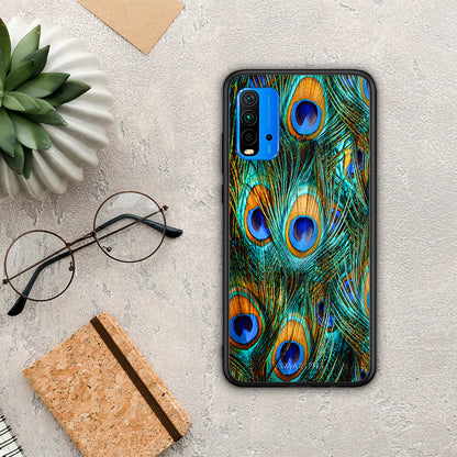 Real Peacock Feathers - Xiaomi Redmi 9T θήκη