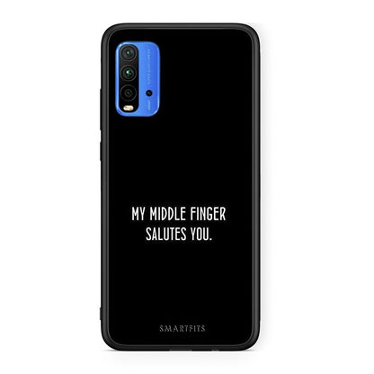 Xiaomi Redmi 9T Salute θήκη από τη Smartfits με σχέδιο στο πίσω μέρος και μαύρο περίβλημα | Smartphone case with colorful back and black bezels by Smartfits