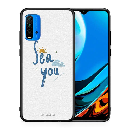 Θήκη Xiaomi Redmi 9T Sea You από τη Smartfits με σχέδιο στο πίσω μέρος και μαύρο περίβλημα | Xiaomi Redmi 9T Sea You case with colorful back and black bezels