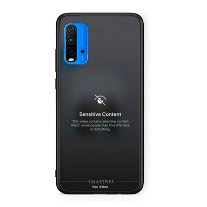 Xiaomi Redmi 9T Sensitive Content θήκη από τη Smartfits με σχέδιο στο πίσω μέρος και μαύρο περίβλημα | Smartphone case with colorful back and black bezels by Smartfits