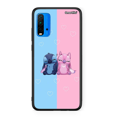 Xiaomi Redmi 9T Stitch And Angel θήκη από τη Smartfits με σχέδιο στο πίσω μέρος και μαύρο περίβλημα | Smartphone case with colorful back and black bezels by Smartfits