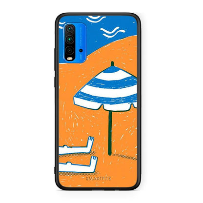 Xiaomi Redmi 9T Summering Θήκη από τη Smartfits με σχέδιο στο πίσω μέρος και μαύρο περίβλημα | Smartphone case with colorful back and black bezels by Smartfits