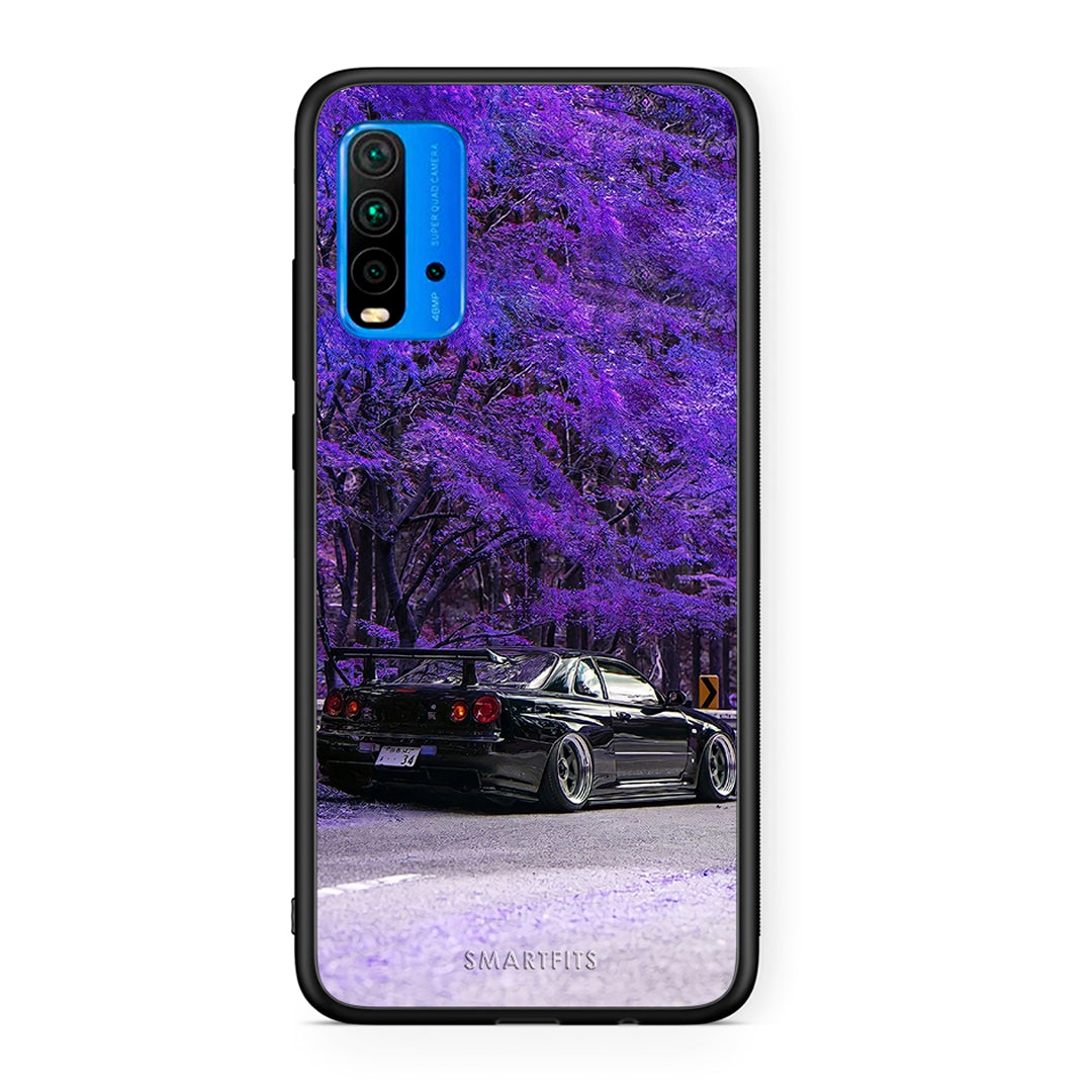 Xiaomi Redmi 9T Super Car Θήκη Αγίου Βαλεντίνου από τη Smartfits με σχέδιο στο πίσω μέρος και μαύρο περίβλημα | Smartphone case with colorful back and black bezels by Smartfits