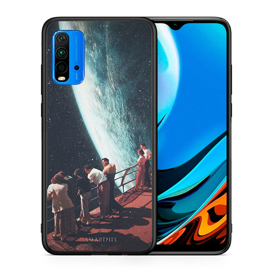 Θήκη Xiaomi Redmi 9T Surreal View από τη Smartfits με σχέδιο στο πίσω μέρος και μαύρο περίβλημα | Xiaomi Redmi 9T Surreal View case with colorful back and black bezels