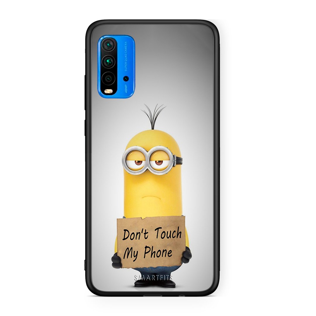 4 - Xiaomi Redmi 9T Minion Text case, cover, bumper