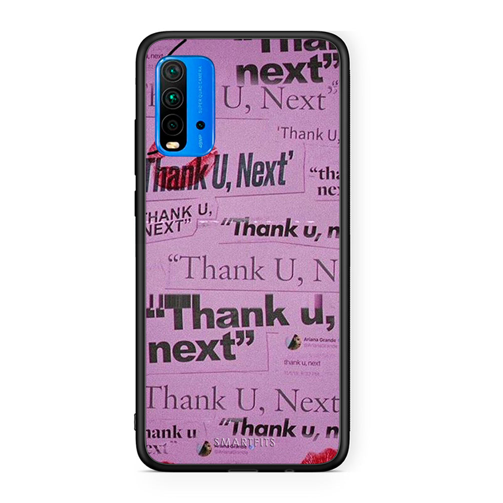 Xiaomi Poco M3 Thank You Next Θήκη Αγίου Βαλεντίνου από τη Smartfits με σχέδιο στο πίσω μέρος και μαύρο περίβλημα | Smartphone case with colorful back and black bezels by Smartfits