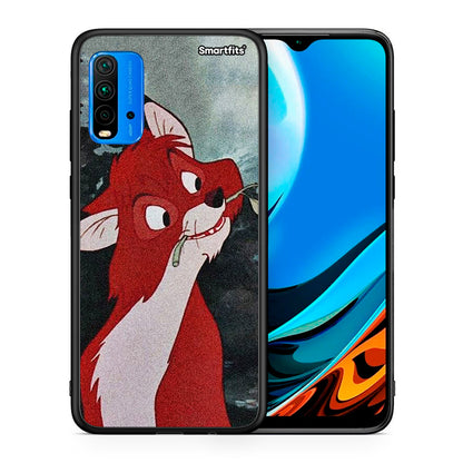 Θήκη Xiaomi Poco M3 Tod And Vixey Love 1 από τη Smartfits με σχέδιο στο πίσω μέρος και μαύρο περίβλημα | Xiaomi Poco M3 Tod And Vixey Love 1 case with colorful back and black bezels
