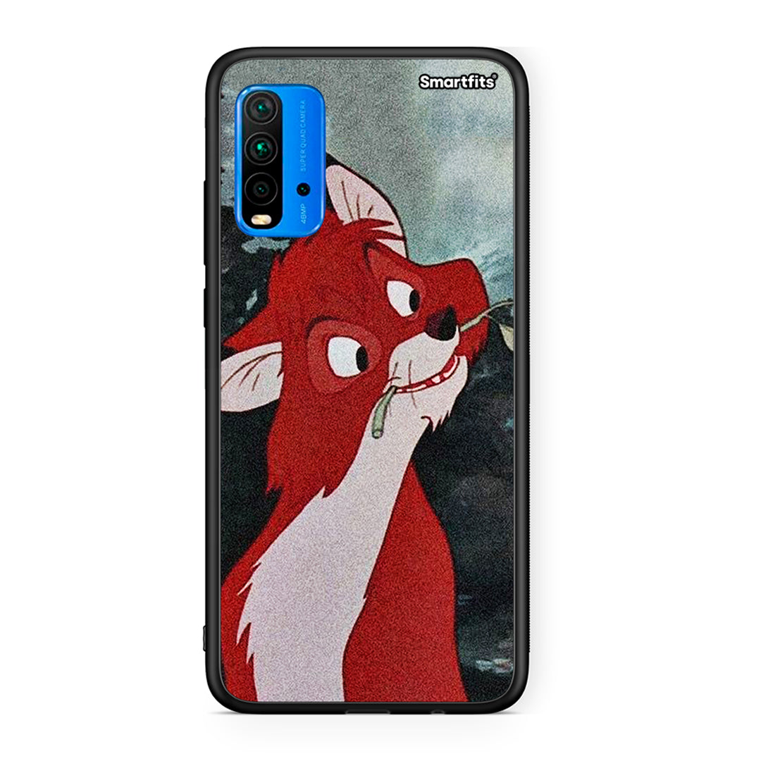 Xiaomi Poco M3 Tod And Vixey Love 1 θήκη από τη Smartfits με σχέδιο στο πίσω μέρος και μαύρο περίβλημα | Smartphone case with colorful back and black bezels by Smartfits