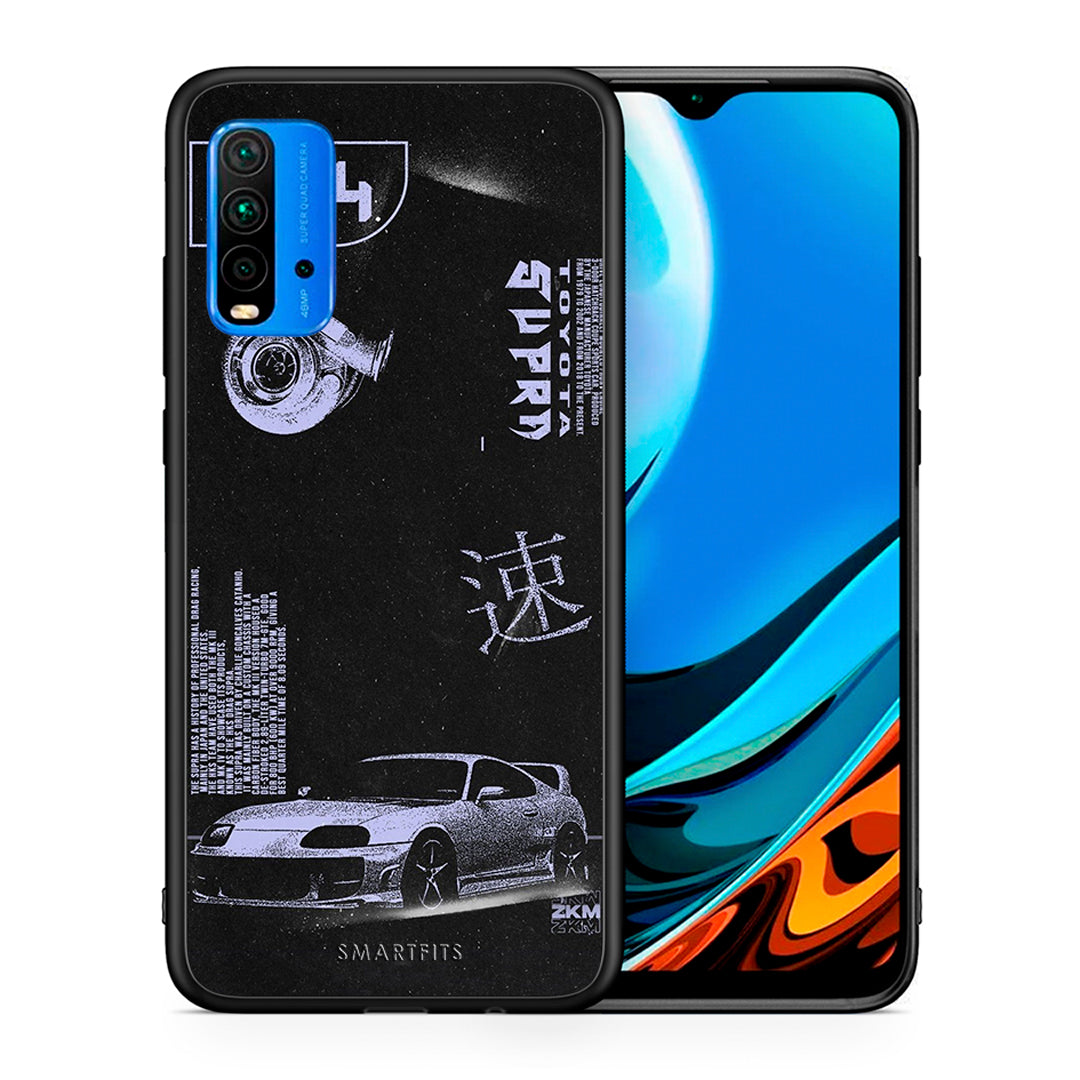 Θήκη Αγίου Βαλεντίνου Xiaomi Poco M3 Tokyo Drift από τη Smartfits με σχέδιο στο πίσω μέρος και μαύρο περίβλημα | Xiaomi Poco M3 Tokyo Drift case with colorful back and black bezels