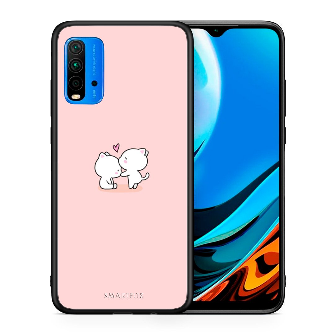 Θήκη Xiaomi Poco M3 Love Valentine από τη Smartfits με σχέδιο στο πίσω μέρος και μαύρο περίβλημα | Xiaomi Poco M3 Love Valentine case with colorful back and black bezels