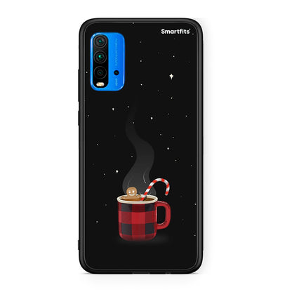 Xiaomi Redmi 9T Xmas Bathing θήκη από τη Smartfits με σχέδιο στο πίσω μέρος και μαύρο περίβλημα | Smartphone case with colorful back and black bezels by Smartfits
