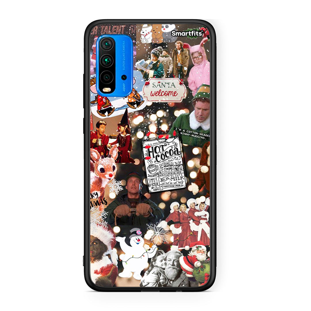 Xiaomi Redmi 9T Xmas Movies θήκη από τη Smartfits με σχέδιο στο πίσω μέρος και μαύρο περίβλημα | Smartphone case with colorful back and black bezels by Smartfits