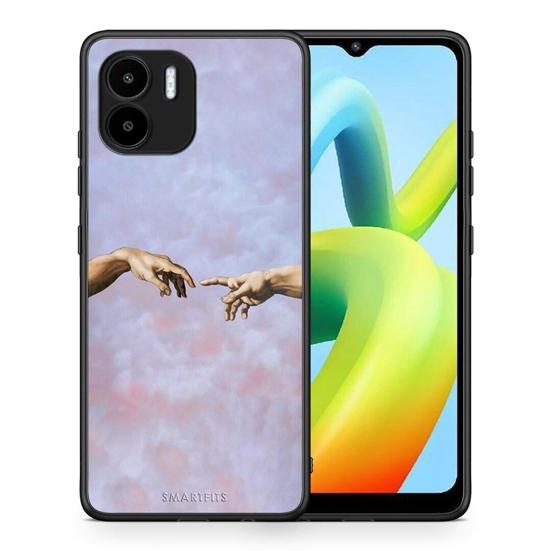 Θήκη Xiaomi Redmi A1 / A2 Adam Hand από τη Smartfits με σχέδιο στο πίσω μέρος και μαύρο περίβλημα | Xiaomi Redmi A1 / A2 Adam Hand Case with Colorful Back and Black Bezels