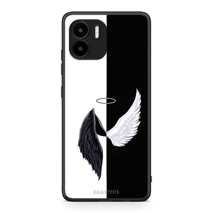 Θήκη Xiaomi Redmi A1 / A2 Angels Demons από τη Smartfits με σχέδιο στο πίσω μέρος και μαύρο περίβλημα | Xiaomi Redmi A1 / A2 Angels Demons Case with Colorful Back and Black Bezels