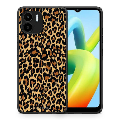 Θήκη Xiaomi Redmi A1 / A2 Animal Leopard από τη Smartfits με σχέδιο στο πίσω μέρος και μαύρο περίβλημα | Xiaomi Redmi A1 / A2 Animal Leopard Case with Colorful Back and Black Bezels