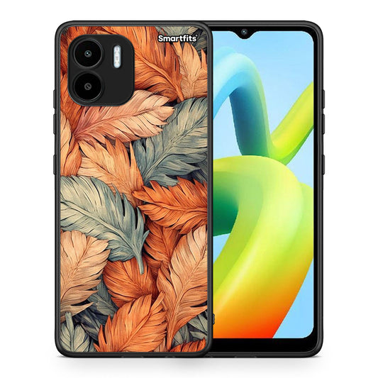 Θήκη Xiaomi Redmi A1 / A2 Autumn Leaves από τη Smartfits με σχέδιο στο πίσω μέρος και μαύρο περίβλημα | Xiaomi Redmi A1 / A2 Autumn Leaves Case with Colorful Back and Black Bezels