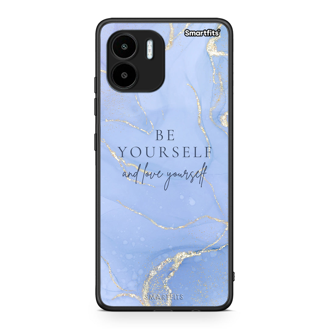 Θήκη Xiaomi Redmi A1 / A2 Be Yourself από τη Smartfits με σχέδιο στο πίσω μέρος και μαύρο περίβλημα | Xiaomi Redmi A1 / A2 Be Yourself Case with Colorful Back and Black Bezels