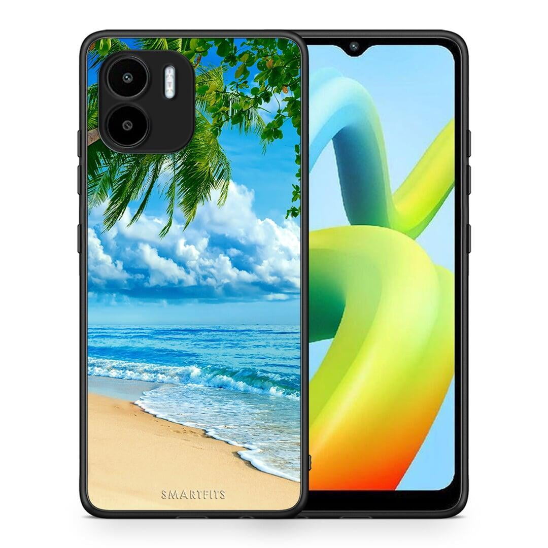 Θήκη Xiaomi Redmi A1 / A2 Beautiful Beach από τη Smartfits με σχέδιο στο πίσω μέρος και μαύρο περίβλημα | Xiaomi Redmi A1 / A2 Beautiful Beach Case with Colorful Back and Black Bezels