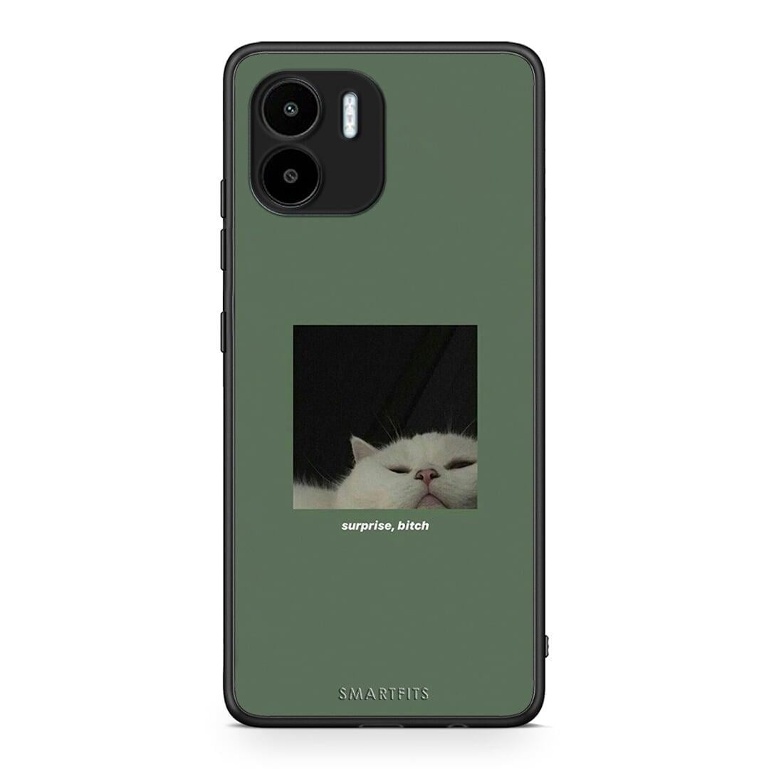 Θήκη Xiaomi Redmi A1 / A2 Bitch Surprise από τη Smartfits με σχέδιο στο πίσω μέρος και μαύρο περίβλημα | Xiaomi Redmi A1 / A2 Bitch Surprise Case with Colorful Back and Black Bezels