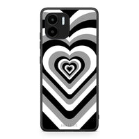 Thumbnail for Θήκη Xiaomi Redmi A1 / A2 Black Hearts από τη Smartfits με σχέδιο στο πίσω μέρος και μαύρο περίβλημα | Xiaomi Redmi A1 / A2 Black Hearts Case with Colorful Back and Black Bezels