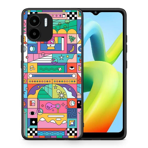 Θήκη Xiaomi Redmi A1 / A2 Bubbles Soap από τη Smartfits με σχέδιο στο πίσω μέρος και μαύρο περίβλημα | Xiaomi Redmi A1 / A2 Bubbles Soap Case with Colorful Back and Black Bezels