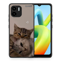 Thumbnail for Θήκη Xiaomi Redmi A1 / A2 Cats In Love από τη Smartfits με σχέδιο στο πίσω μέρος και μαύρο περίβλημα | Xiaomi Redmi A1 / A2 Cats In Love Case with Colorful Back and Black Bezels