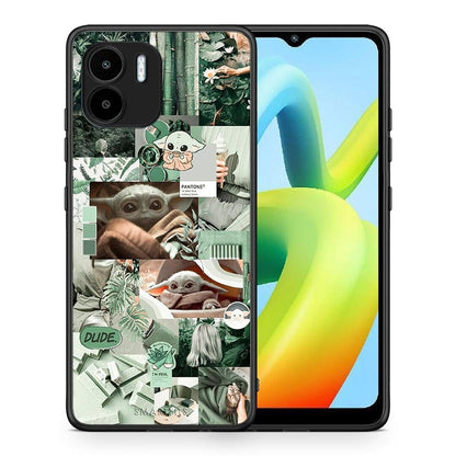 Θήκη Xiaomi Redmi A1 / A2 Collage Dude από τη Smartfits με σχέδιο στο πίσω μέρος και μαύρο περίβλημα | Xiaomi Redmi A1 / A2 Collage Dude Case with Colorful Back and Black Bezels