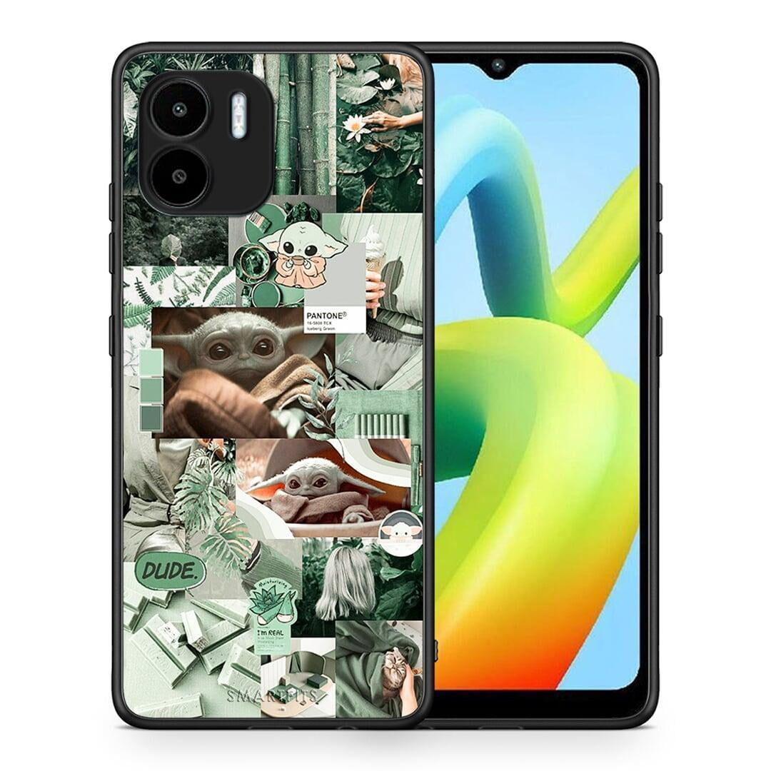 Θήκη Xiaomi Redmi A1 / A2 Collage Dude από τη Smartfits με σχέδιο στο πίσω μέρος και μαύρο περίβλημα | Xiaomi Redmi A1 / A2 Collage Dude Case with Colorful Back and Black Bezels